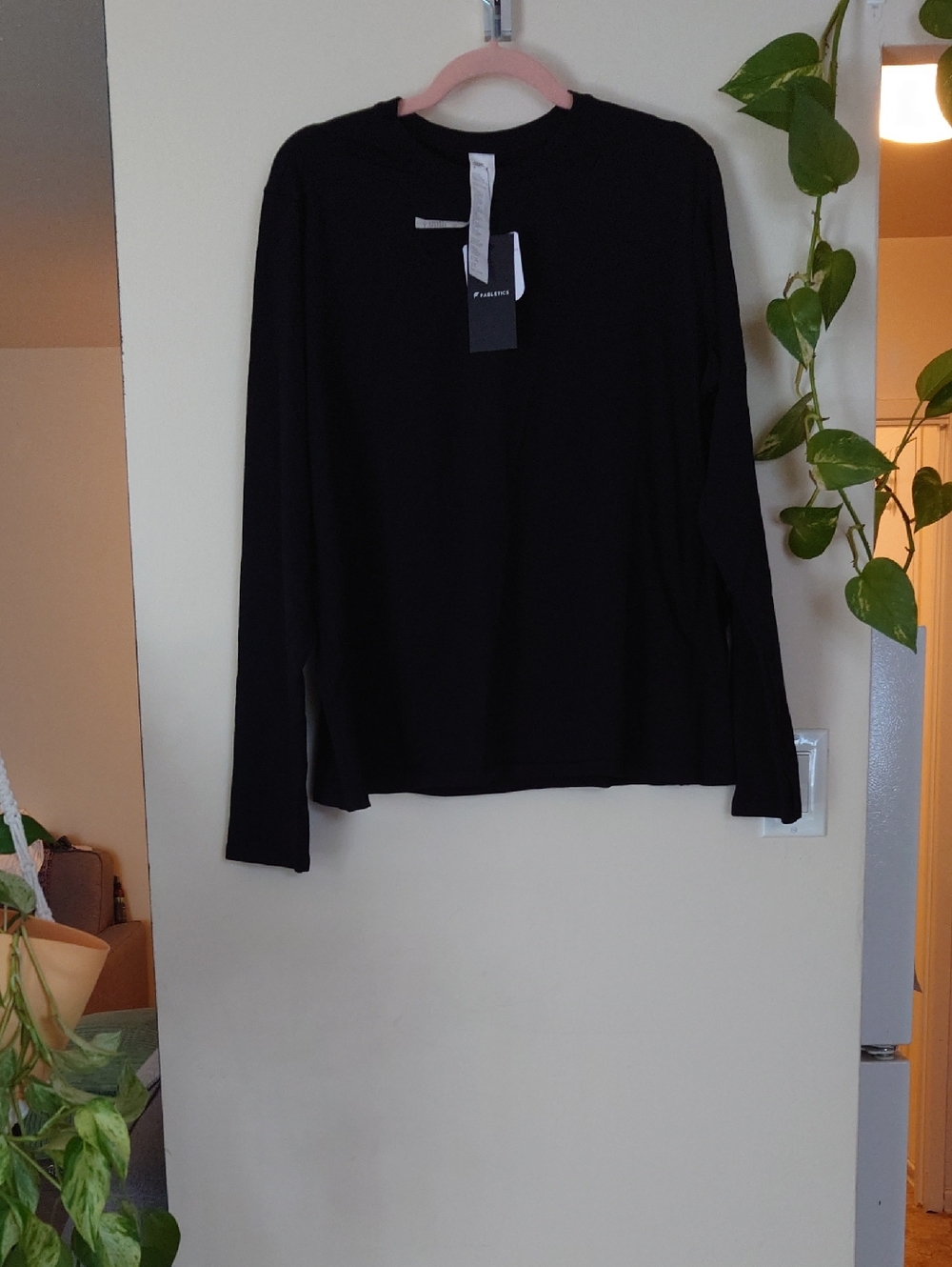 Fabletics Black Long Sleeve Top with Tags